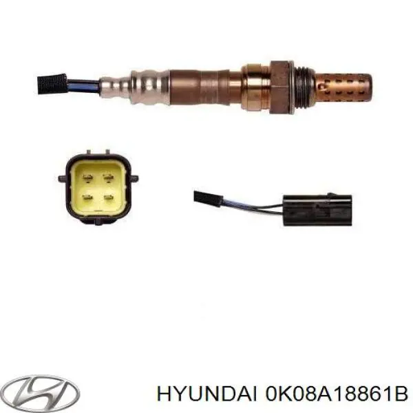 Купить 0K08A18861B Hyundai/Kia Датчик кислорода до катализатора