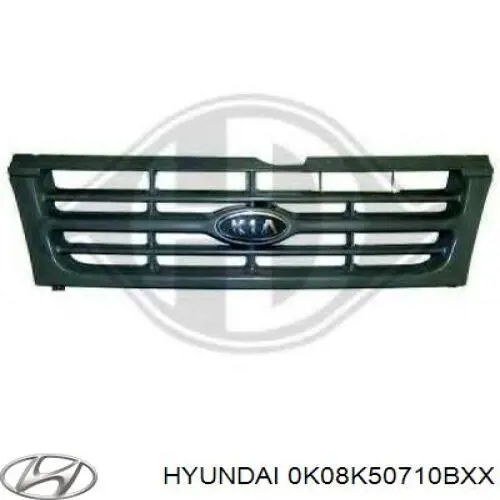 0K08K50710BXX Hyundai/Kia Решетка радиатора