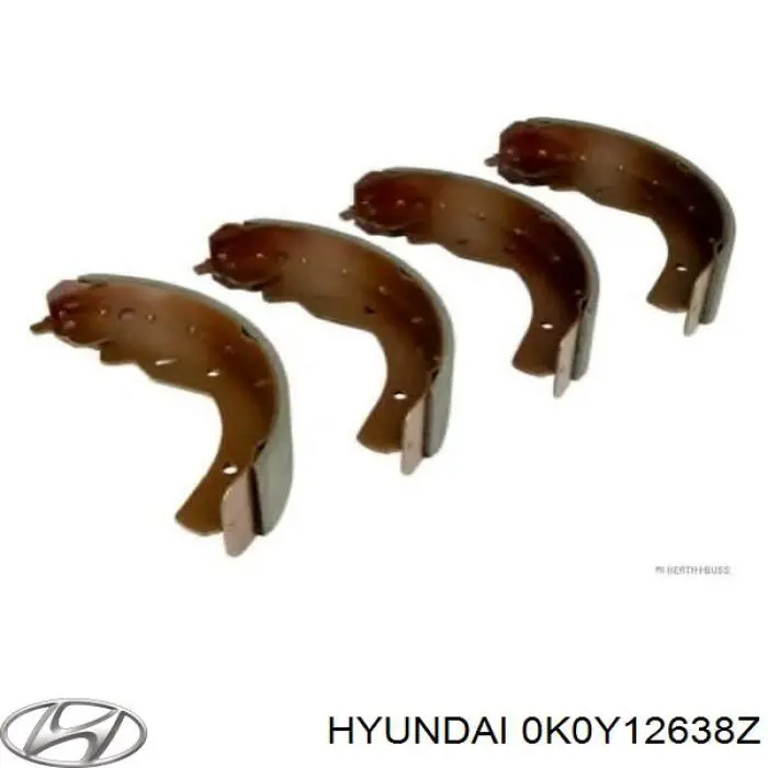 0K0Y12638Z Hyundai/Kia Барабанные тормозные колодки
