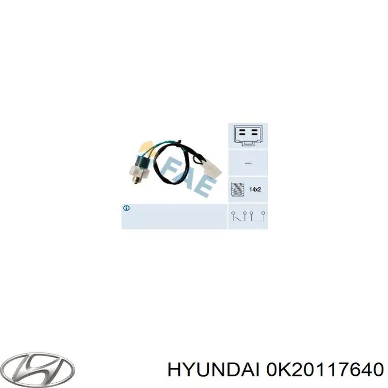 Включатель фонарей заднего хода Hyundai/Kia 0K20117640 цена, от 57.09 USD