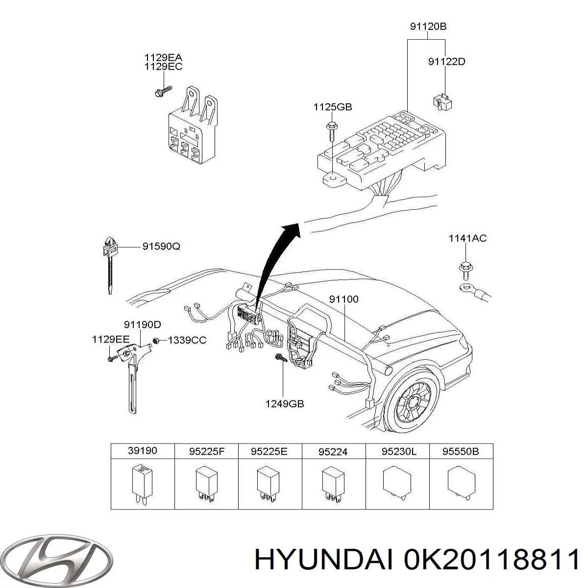  0K20118811 Hyundai/Kia