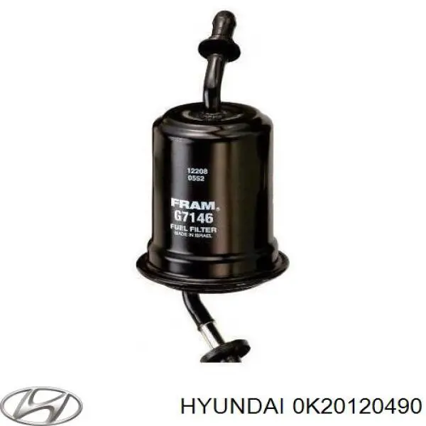 Filtro combustible 0K20120490 Hyundai/Kia