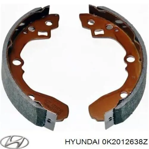 Тормоза рабочие задние ножные и тормозные барабаны Hyundai/Kia 0K2012638Z цена, от 19.23 USD