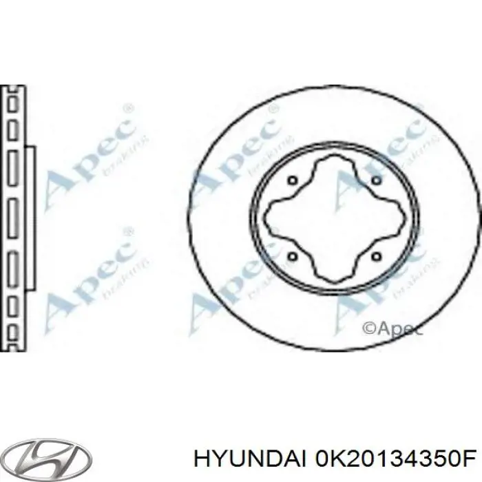 Рычаг передней подвески левый 0K20134350F Hyundai/Kia