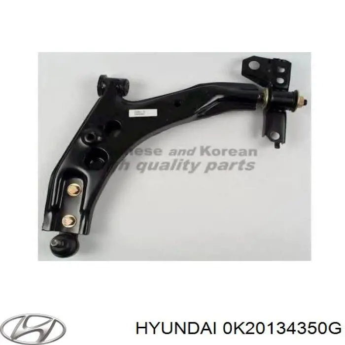 Левый рычаг передней нижней подвески Hyundai/Kia 0K20134350G цена, от 74.54 USD
