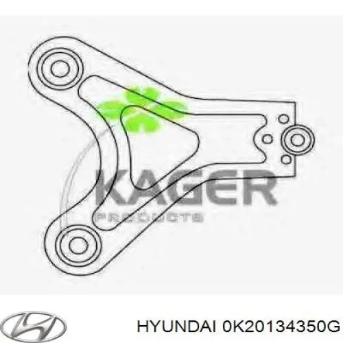 Купить 0K20134350G Hyundai/Kia Рычаг передней подвески левый