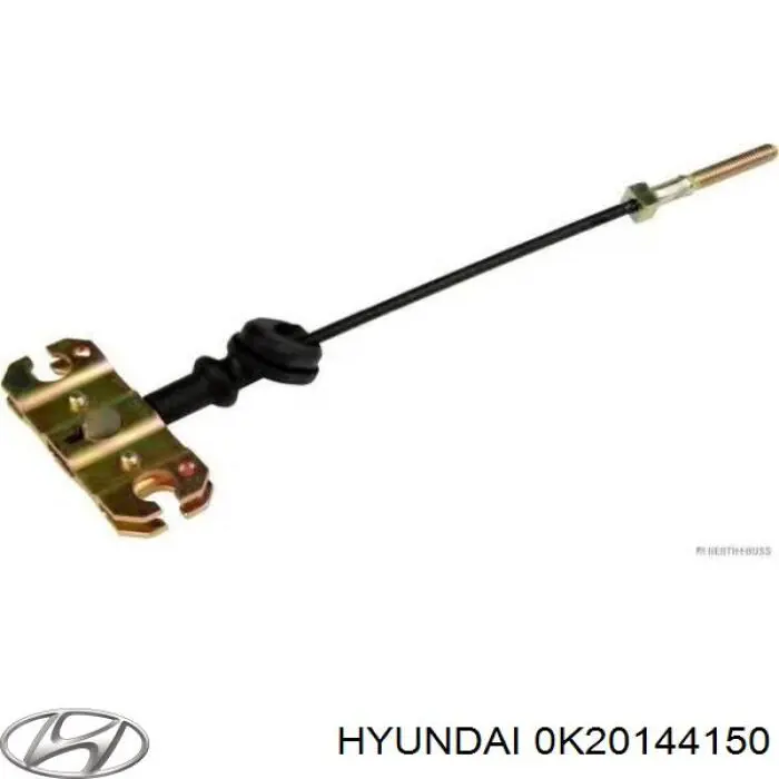 0K20144150 Hyundai/Kia трос ручного тормоза промежуточный