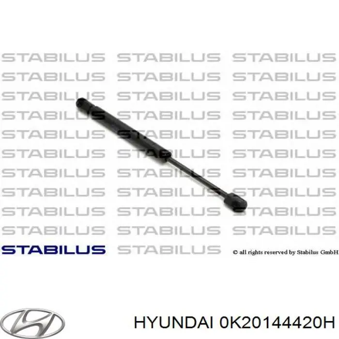 Трос ручника задний Hyundai/Kia 0K20144420H