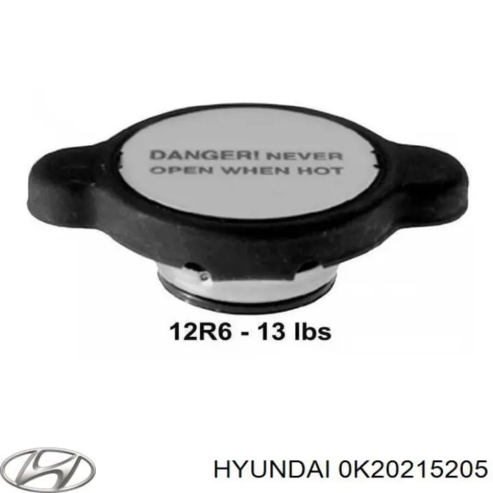0K20215205 Hyundai/Kia крышка (пробка радиатора)