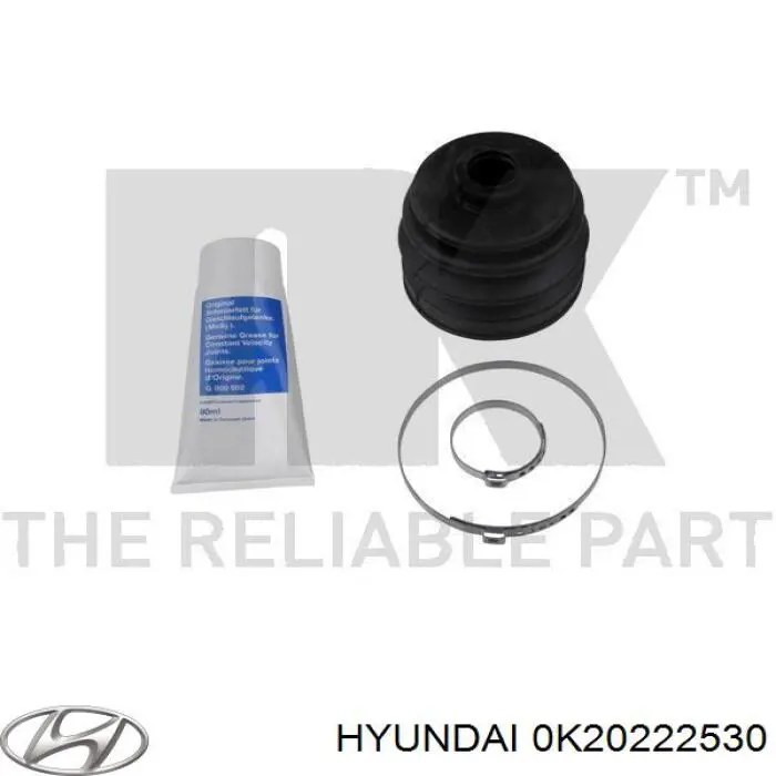 Купить 0K20222530 Hyundai/Kia Пыльник гранаты наружный, передний