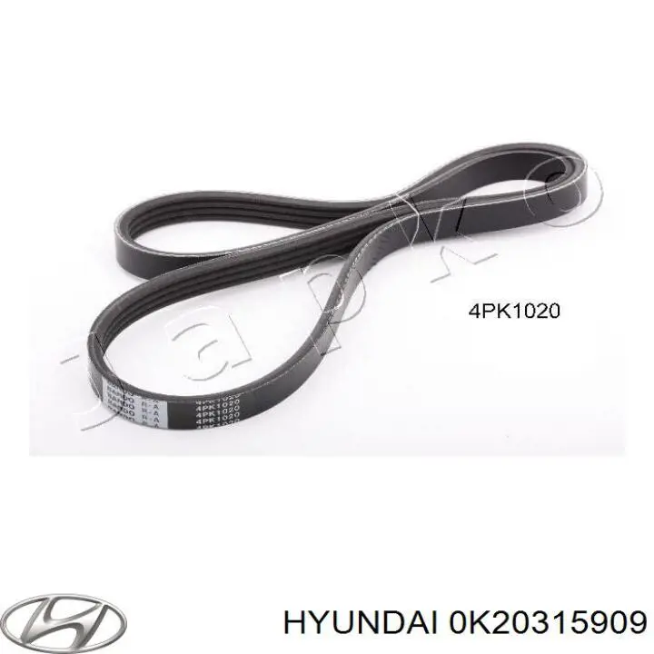 0K20315909 Hyundai/Kia ремень генератора