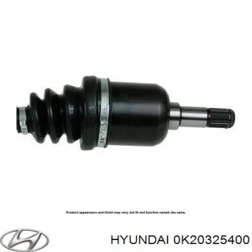 0K20325400 Hyundai/Kia semieixo (acionador dianteiro direito)