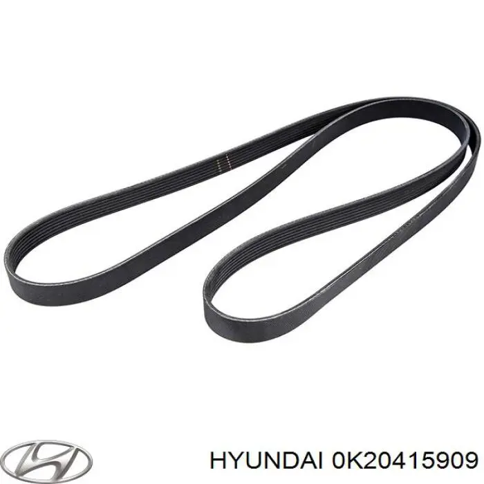 Ремень генератора 0K20415909 Hyundai/Kia