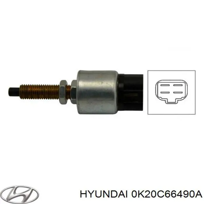 Датчик включения стопсигнала Hyundai/Kia 0K20C66490A