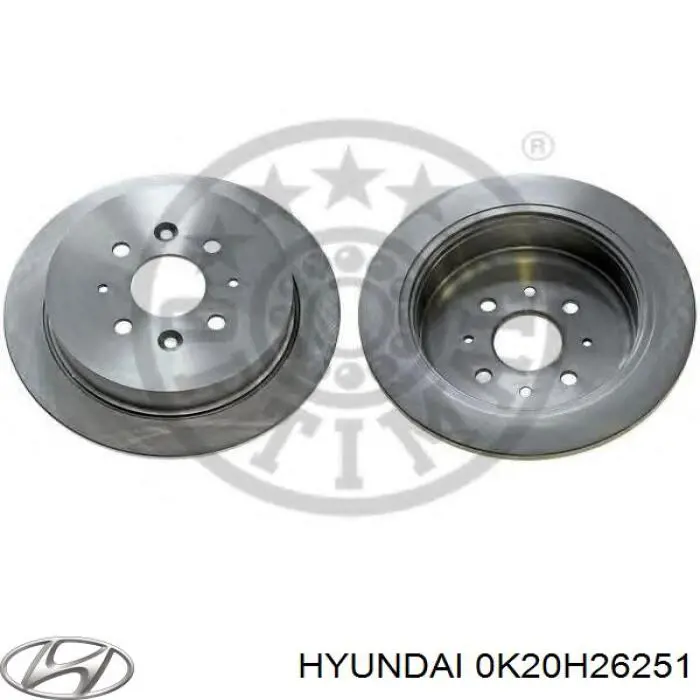 Купить 0K20H26251 Hyundai/Kia Диск тормозной задний