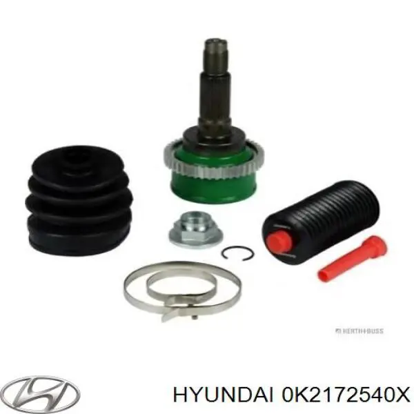 Полуось (привод) передняя правая 0K2172540X Hyundai/Kia