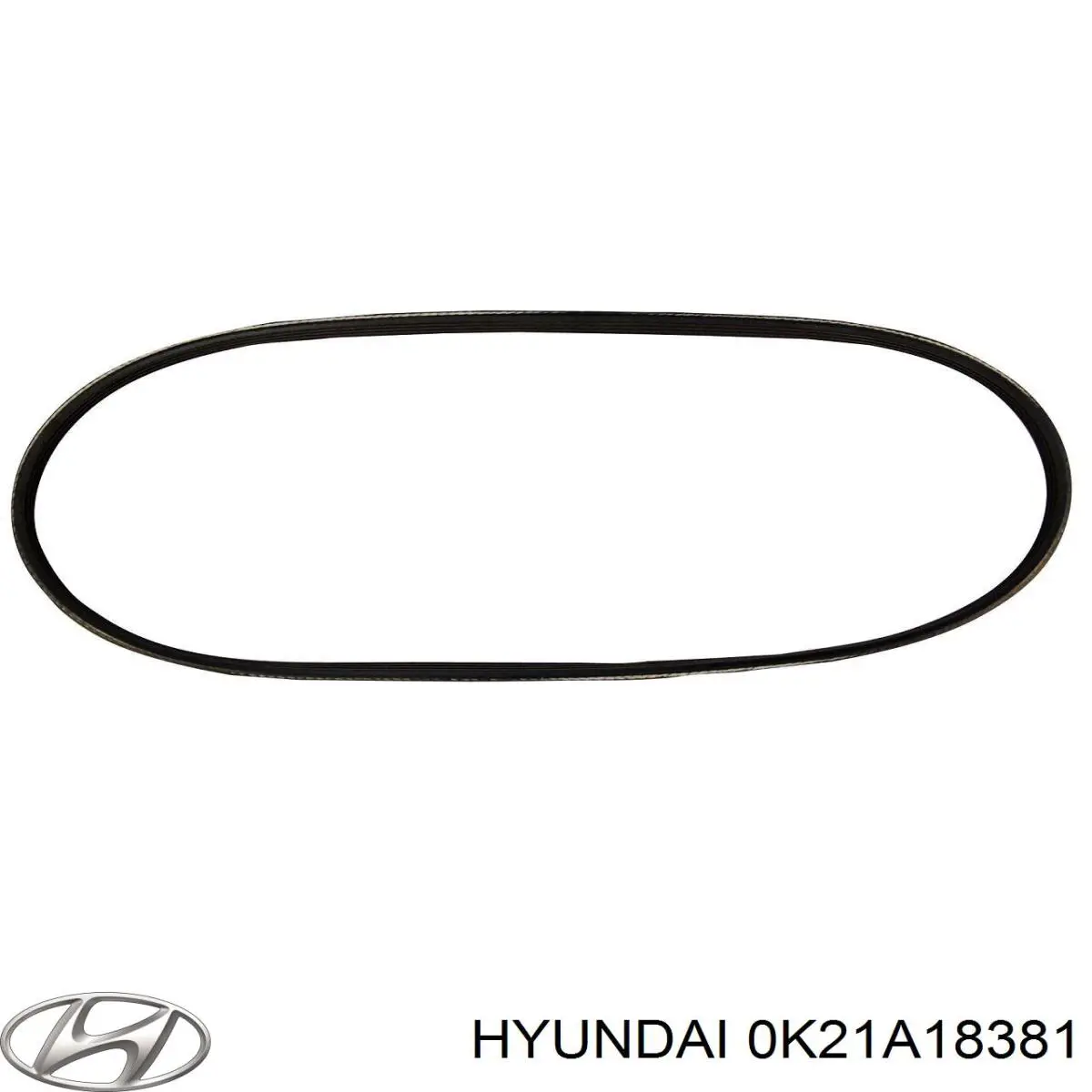 Ремень генератора 0K21A18381 Hyundai/Kia