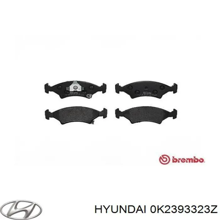 Передние тормозные колодки 0K2393323Z Hyundai/Kia