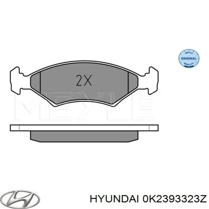 Тормозные колодки Hyundai/Kia 0K2393323Z