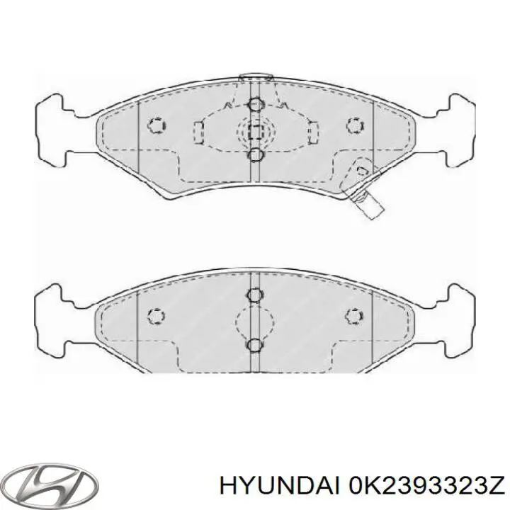 Колодки Hyundai/Kia 0K2393323Z цена, от 20.27 USD