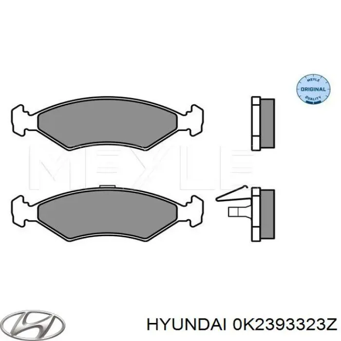 Купить 0K2393323Z Hyundai/Kia Колодки тормозные