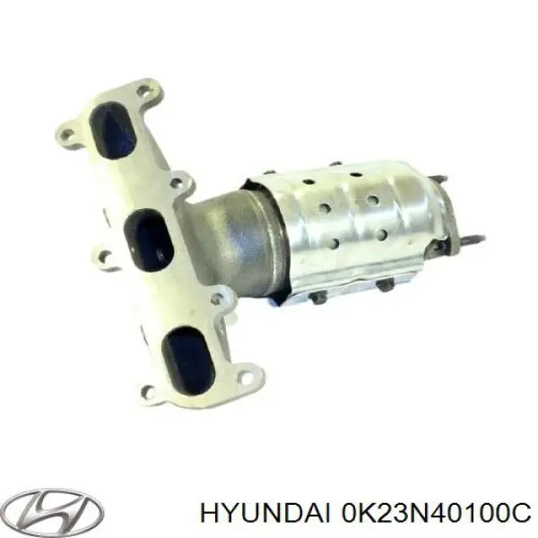0K23N40100B Hyundai/Kia глушитель, задняя часть