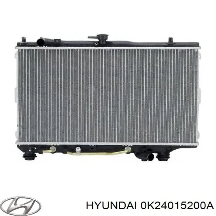 Радиатор охлаждения двигателя на KIA Sephia II FB