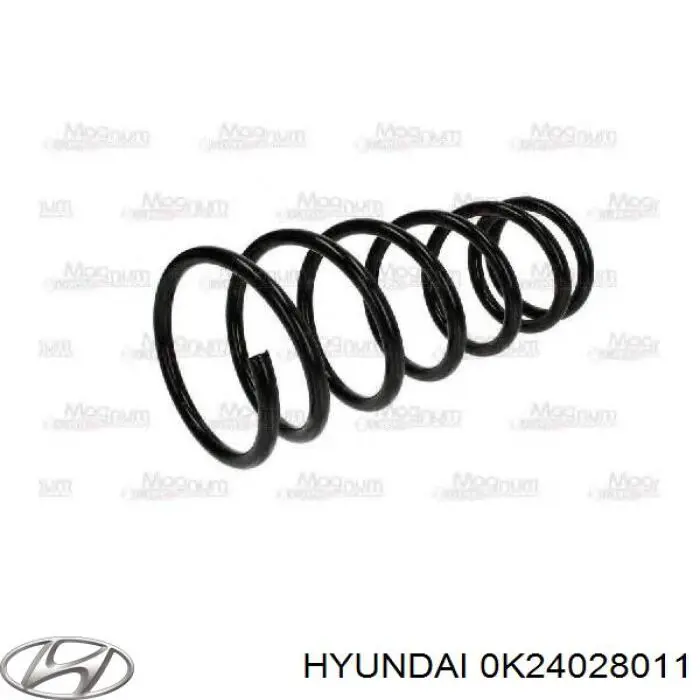 0K24028011 Hyundai/Kia пружина задняя
