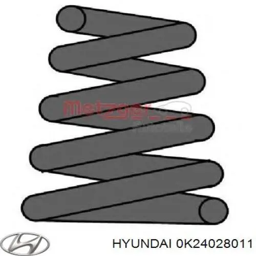 Пружина амортизатора Hyundai/Kia 0K24028011 цена, от 11.61 USD