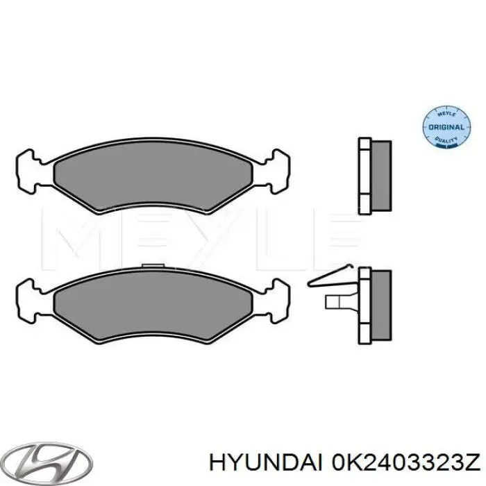 Колодки Hyundai/Kia 0K2403323Z цена, от 23.45 USD