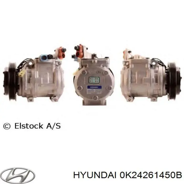 Компрессор системы кондиционирования Hyundai/Kia 0K24261450B цена, от  USD