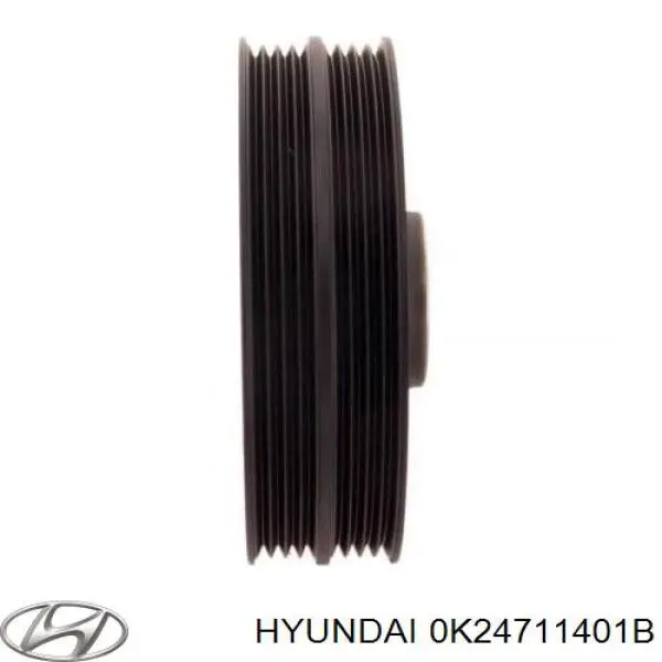 Купить 0K24711401B Hyundai/Kia Шкив-демпфер коленвала