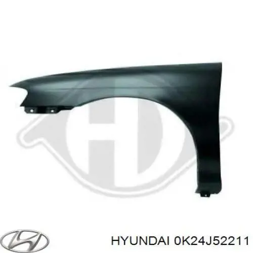 Крыло переднее левое 0K24J52211 Hyundai/Kia