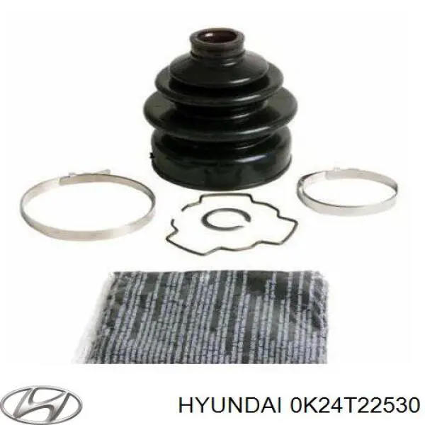 0K24T22530 Hyundai/Kia bota de proteção externa de junta homocinética do semieixo dianteiro