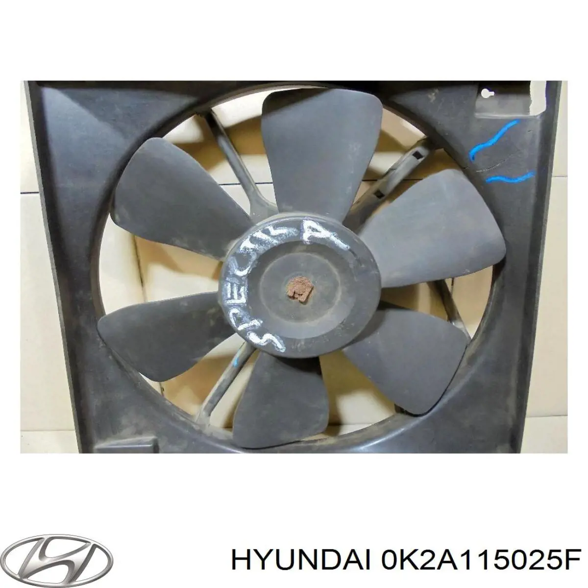0K2A115025F Hyundai/Kia диффузор радиатора охлаждения, в сборе с мотором и крыльчаткой
