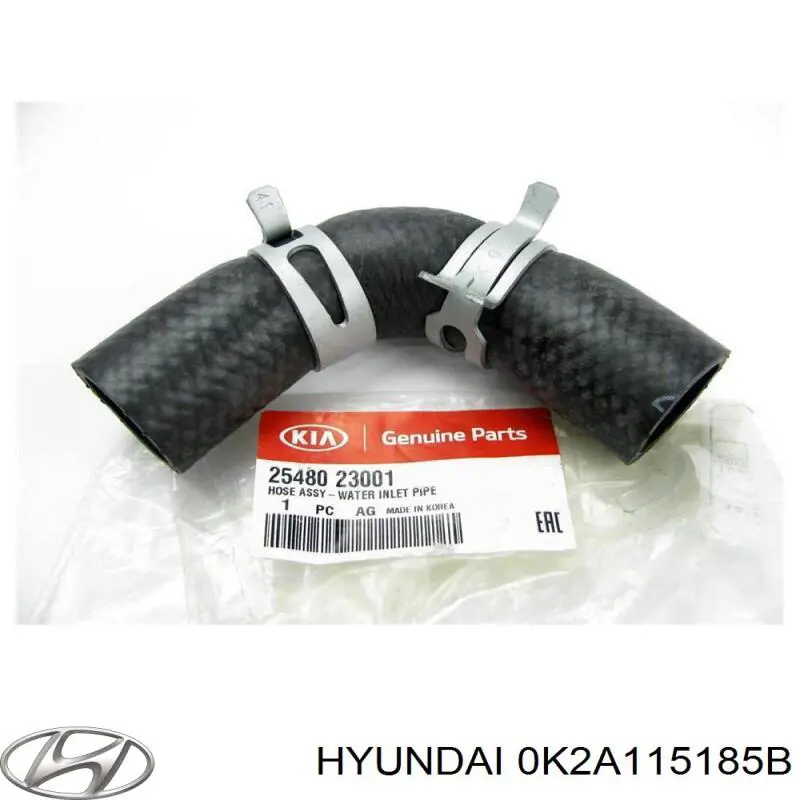 0K2A115185B Hyundai/Kia шланг (патрубок радиатора охлаждения нижний)