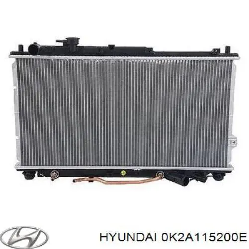 Купить 0K2A115200E Hyundai/Kia Радиатор водяной