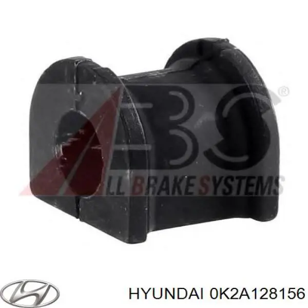 0K2A128156 Hyundai/Kia bucha de estabilizador traseiro