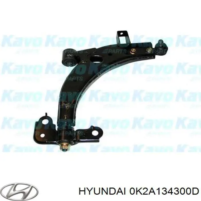 Barra oscilante, suspensión de ruedas delantera, inferior derecha 0K2A134300D Hyundai/Kia