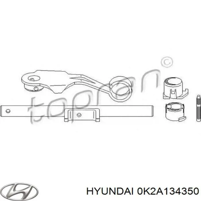Купить 0K2A134350 Hyundai/Kia Рычаг передней подвески левый
