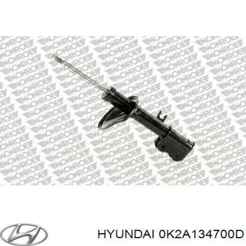 Амортизатор передний правый 0K2A134700D Hyundai/Kia