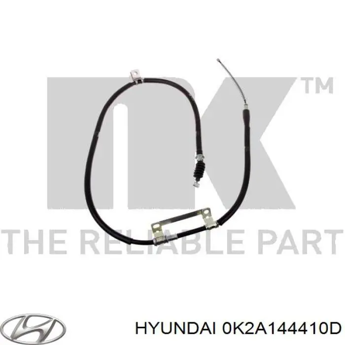 Трос стояночного тормоза задний правый Hyundai/Kia 0K2A144410D цена, от 16.50 USD