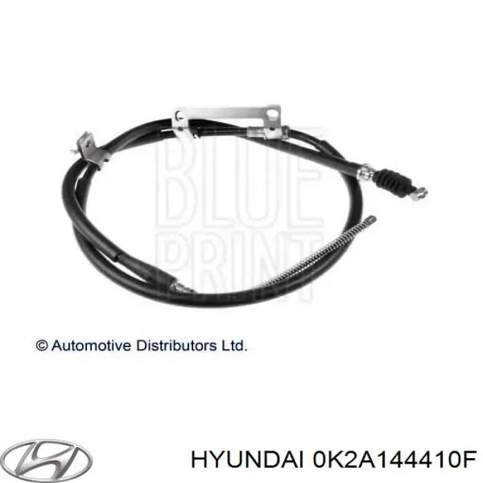 Cable de freno de mano trasero derecho 0K2A144410F Hyundai/Kia