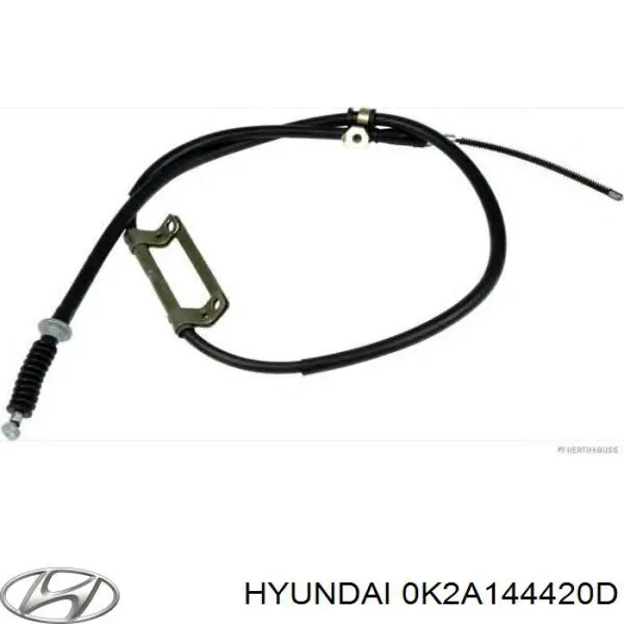0K2A144420D Hyundai/Kia трос ручного тормоза задний левый