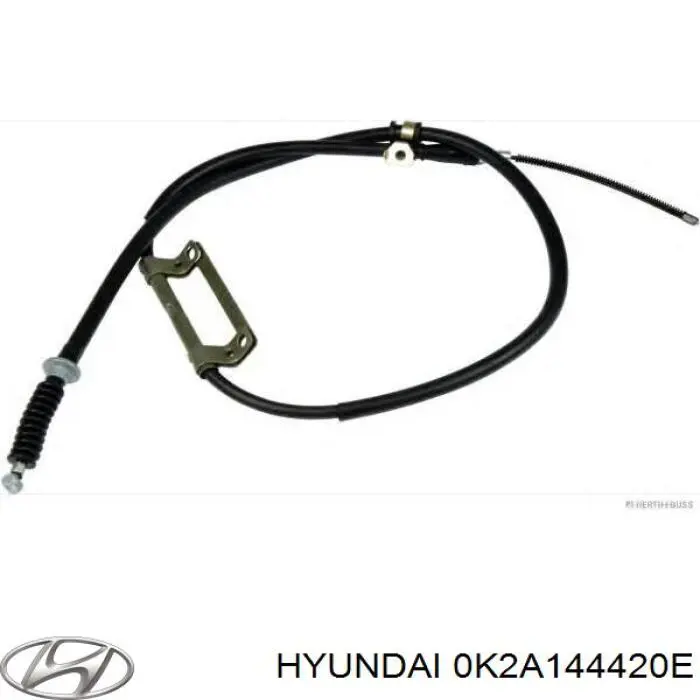 0K2A144420E Hyundai/Kia трос ручного тормоза задний левый