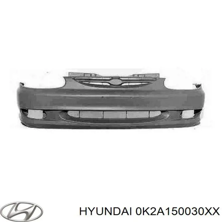 Купить 0K2B150031XX Hyundai/Kia Буфер (бампер) передний