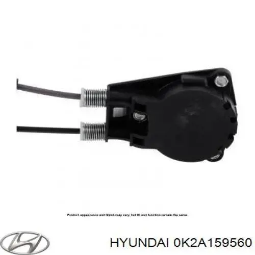 0K2A159560B Hyundai/Kia mecanismo de acionamento de vidro da porta dianteira esquerda