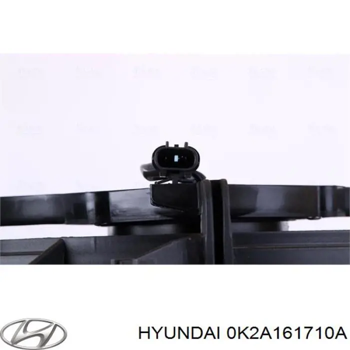 Купить 0K2A161710A Hyundai/Kia Диффузор радиатора кондиционера, в сборе с крыльчаткой и мотором