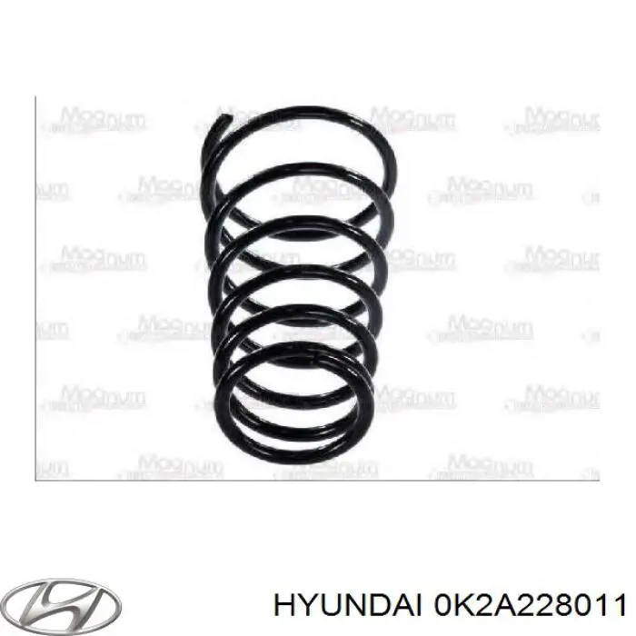 Задняя пружина 0K2A228011 Hyundai/Kia