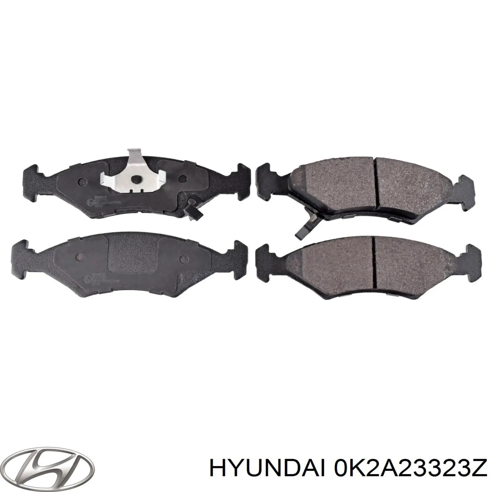 Передние тормозные колодки 0K2A23323Z Hyundai/Kia